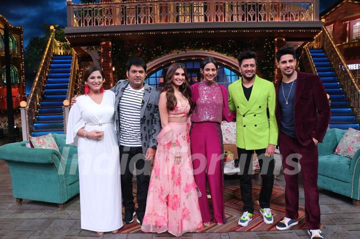 Sidharth Malhotra, Tara Sutaria, Riteish Deshmukh, Rakul Preet Singh, Kapil Sharma and Archana Puran Singh