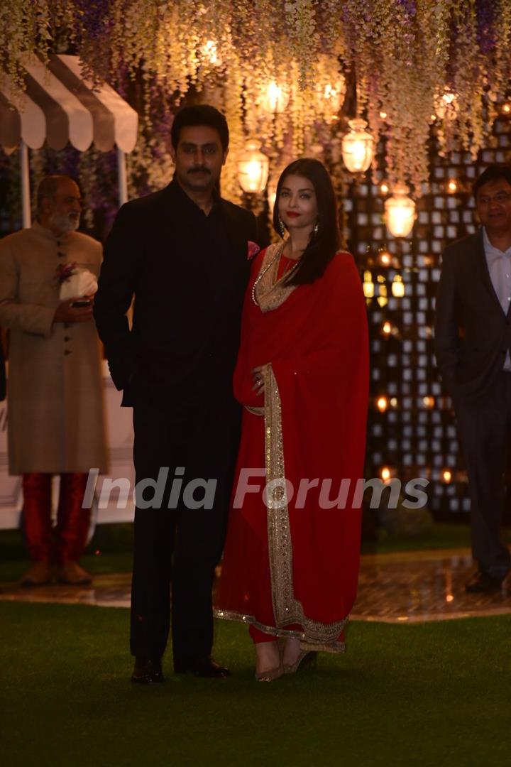 Abhishek Bachchan and Aishwarya Rai Bachchan attend Pre-wedding bash at Ambani’s 