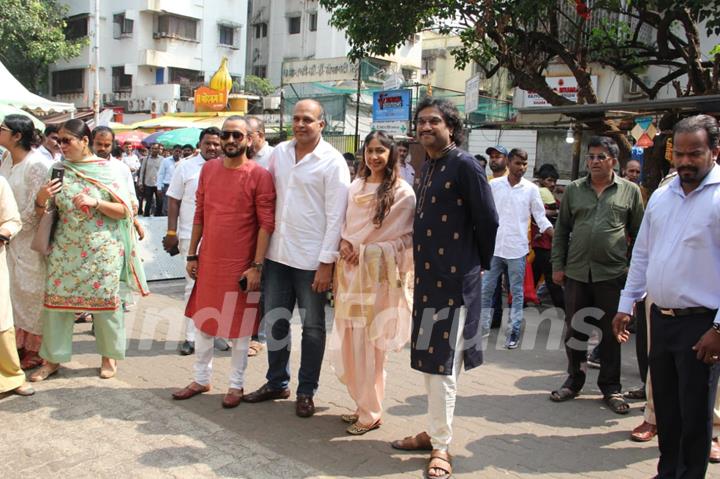 Ashutosh Gowariker with music composers and singer Ajay-Atul