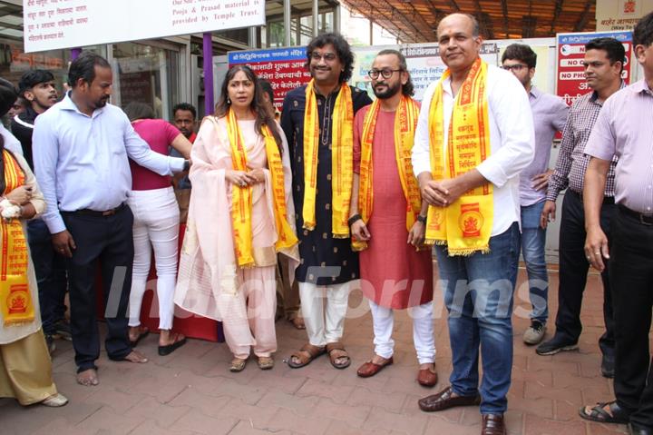 Ashutosh Gowariker with music composers and singer Ajay-Atul