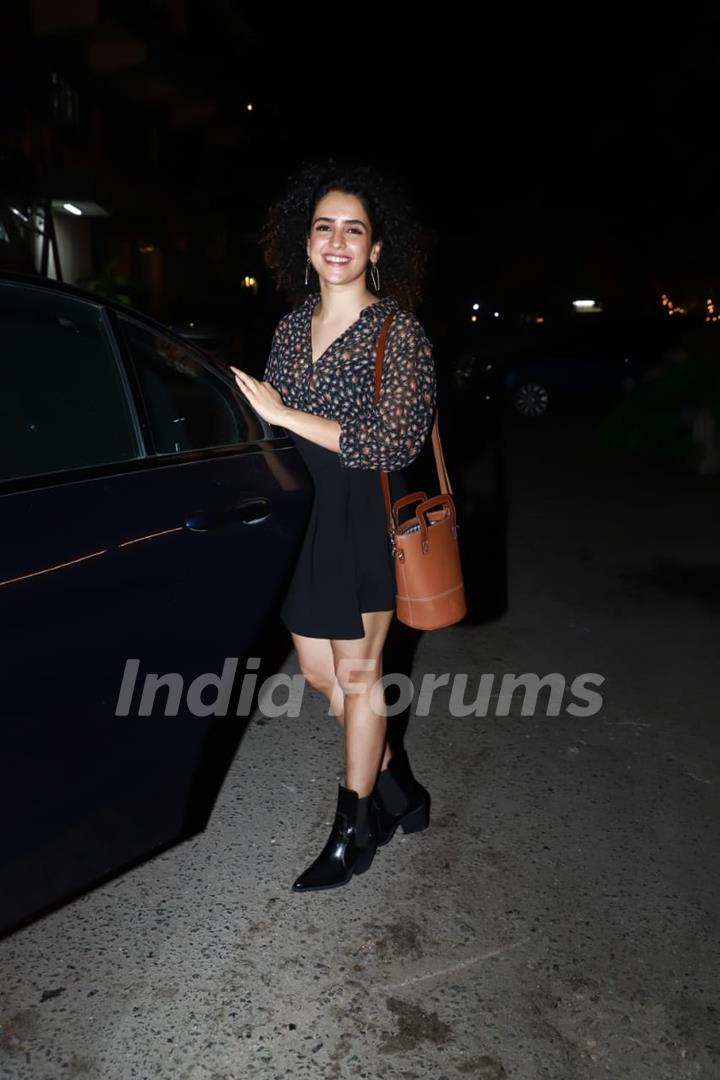 Sanya Malhotra snapped around the town