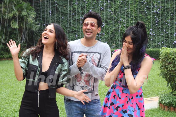 Angira Dhar, Gulshan Devaiah and Adah Sharma spotted during the promotions of Commando 3