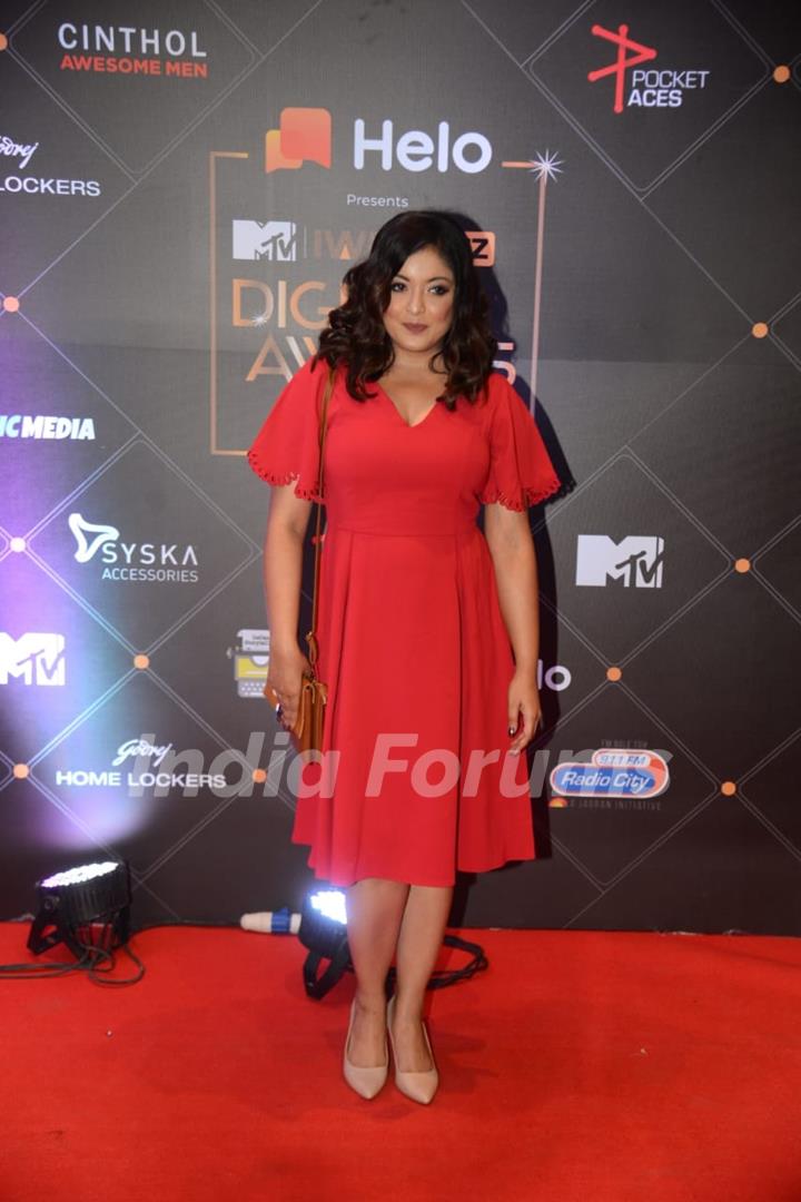 Tanushree Dutta papped at MTV Digital Awards