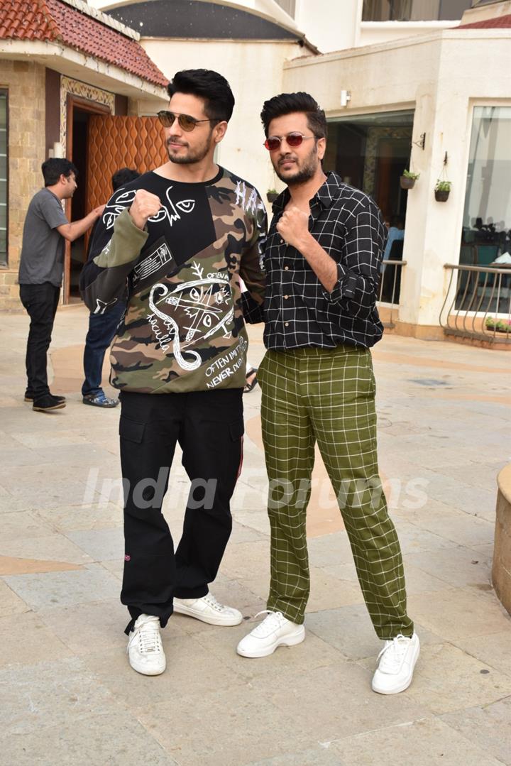 Sidharth Malhotra and Riteish Deshmukh promote their upcoming movie Marjaavaan