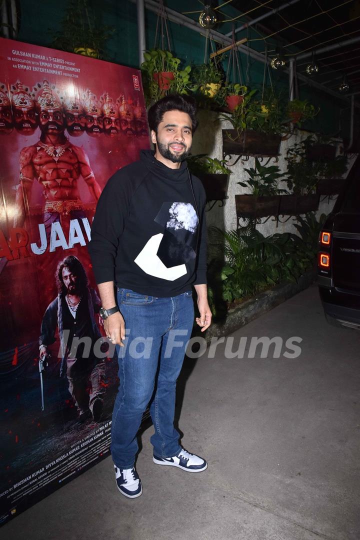 Jackky Bhagnani papped at Marjaavaan's special screening