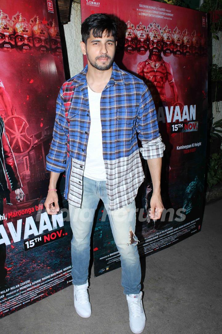 Sidharth Malhotra papped at Marjaavaan's special screening