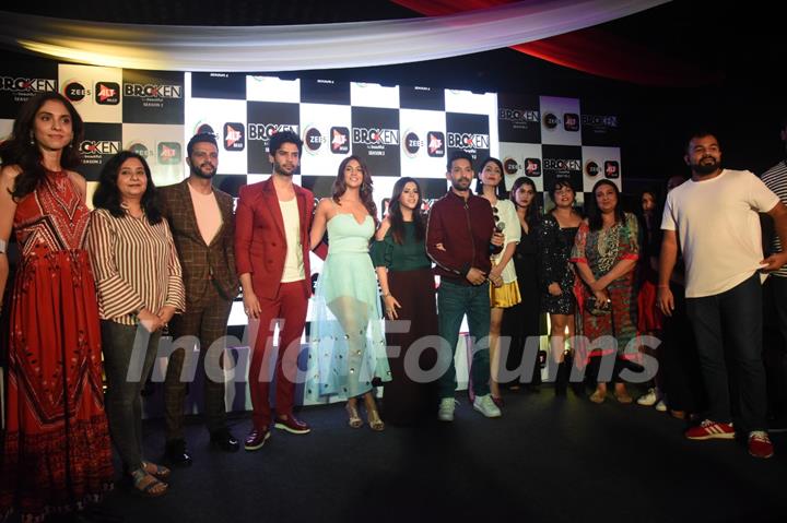 Ekta Kapoor, Aparna Achrekar, Vikrant Massey, Harleen Sethi with Broken 2 cast and crew