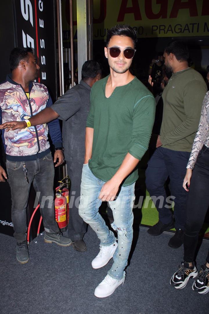 Aayush Sharma papped at the launch of Being Strong