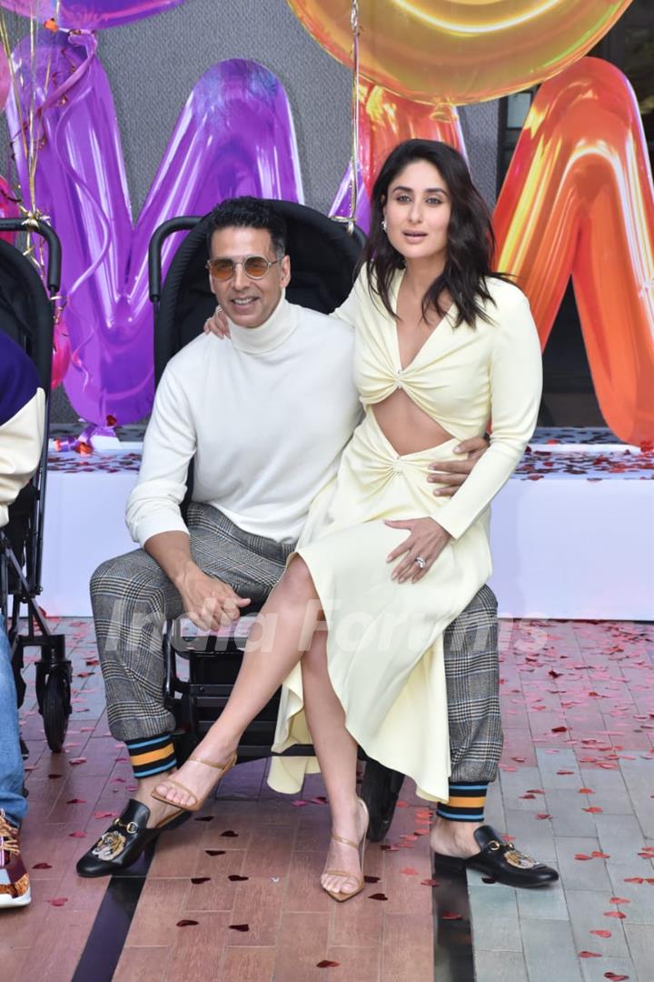 Akshay Kumar and Kareena Kapoor attends the trailer launch of Good Newwz