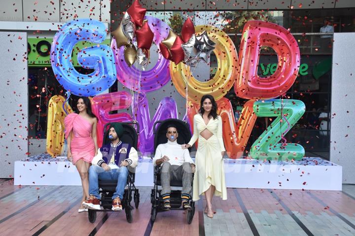 Akshay Kumar, Kareena Kapoor, Kiara Advani and Diljit Dosanjh attends the trailer launch of Good Newwz