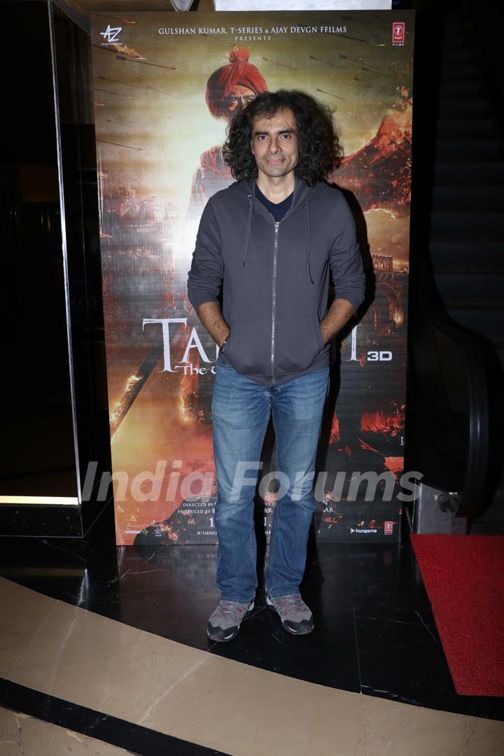 Imtiaz Ali papped at the special preview of Tanhaji: The Unsung Warrior