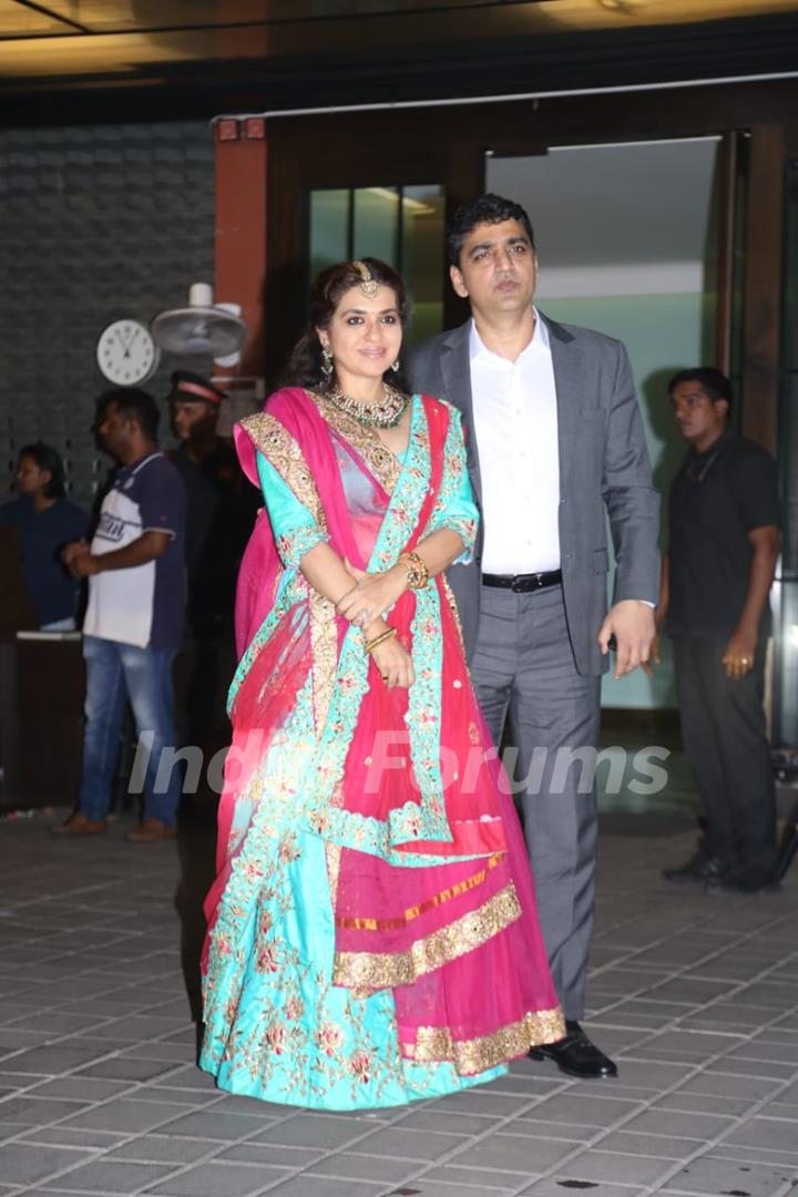 Celebrities papped at Aayush Sharma and Arpita Khan's Wedding Anniversary!