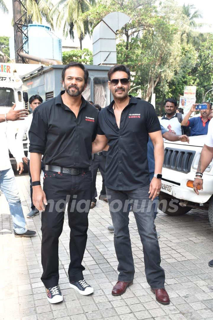 Ajay Devgn and Rohit Shetty at the trailer launch of Tanhaji: The Unsung Warrior