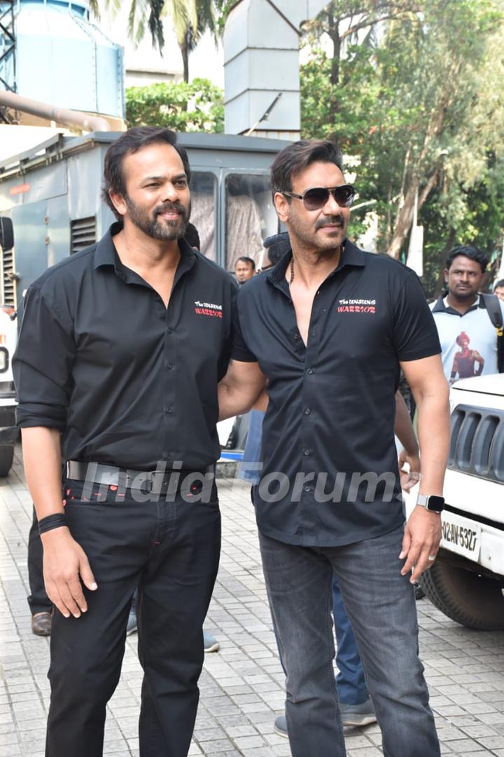 Ajay Devgn and Rohit Shetty at the trailer launch of Tanhaji: The Unsung Warrior