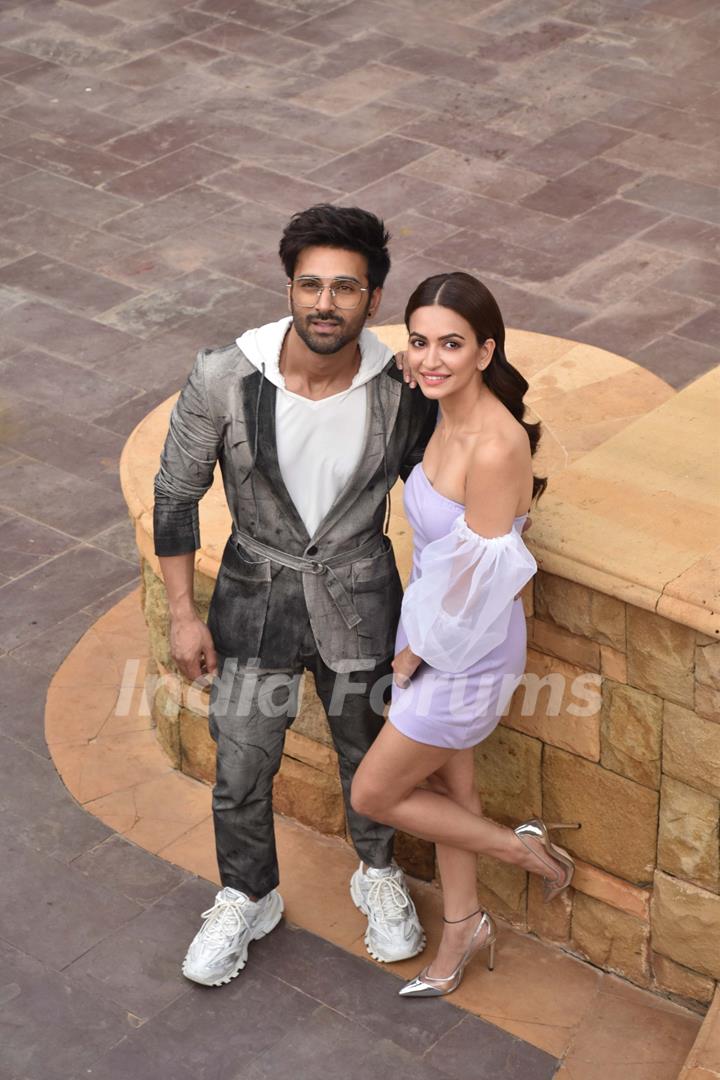 Pulkit Samrat and Kriti Kharbanda during the promotions of Pagalpanti