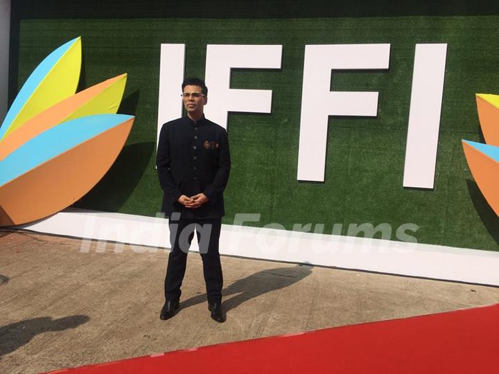 Karan Johar snapped during the inauguration of IFFI Goa 2019