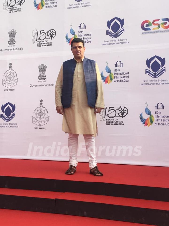 Siddharth Roy Kapur snapped during the inauguration of IFFI Goa 2019