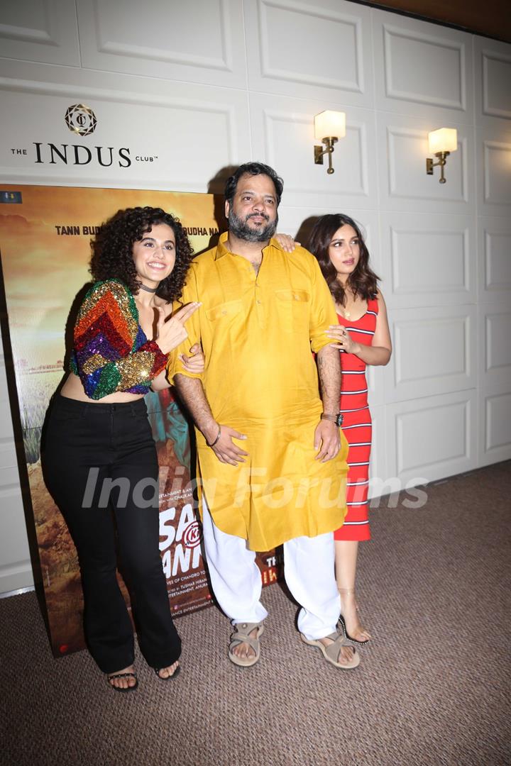 Tushar Hiranandani, Taapsee Pannu and Bhumi Pednekar