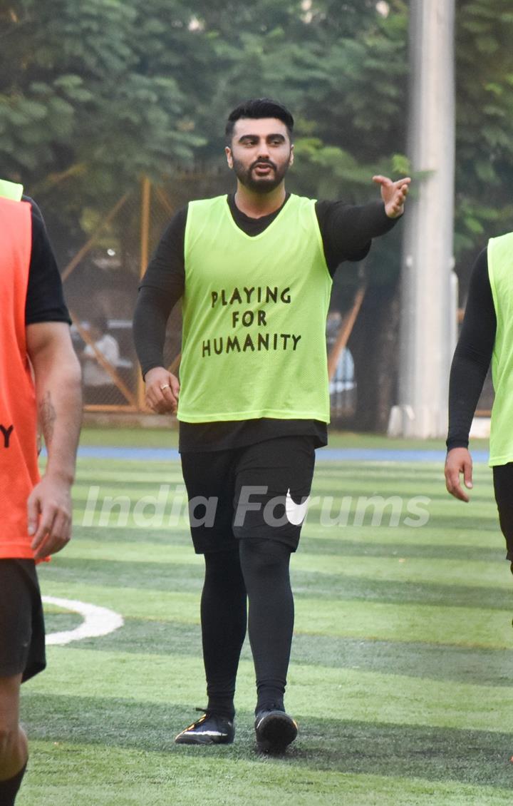 Arjun Kapoor spotted playing football