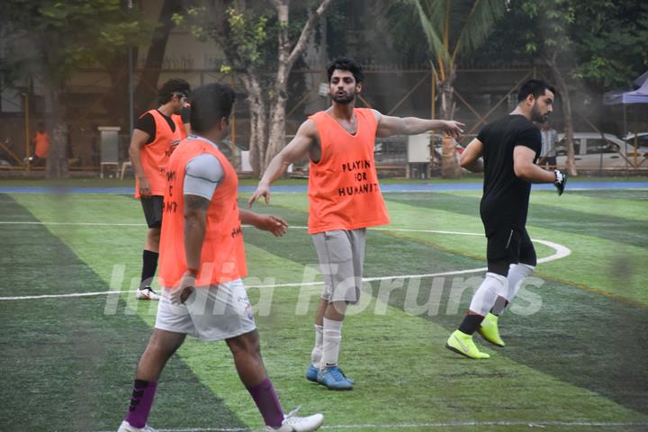 Karan Wahi spotted playing football