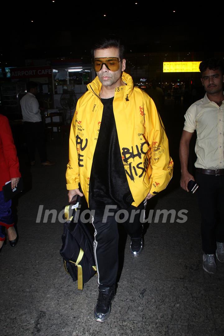 Karan Johar papped at the airport