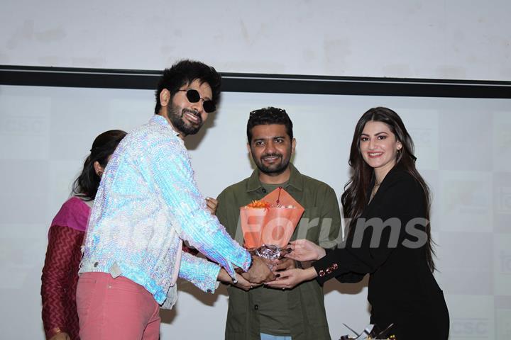 Vardhan Puri and Shivaleeka Oberoi papped during the promotions of Yeh Saali Aashiqui