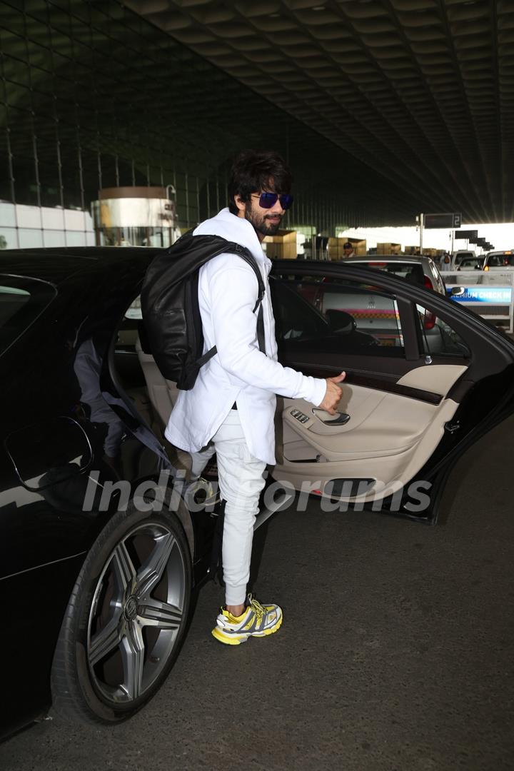 Shahid Kapoor papped at the airport