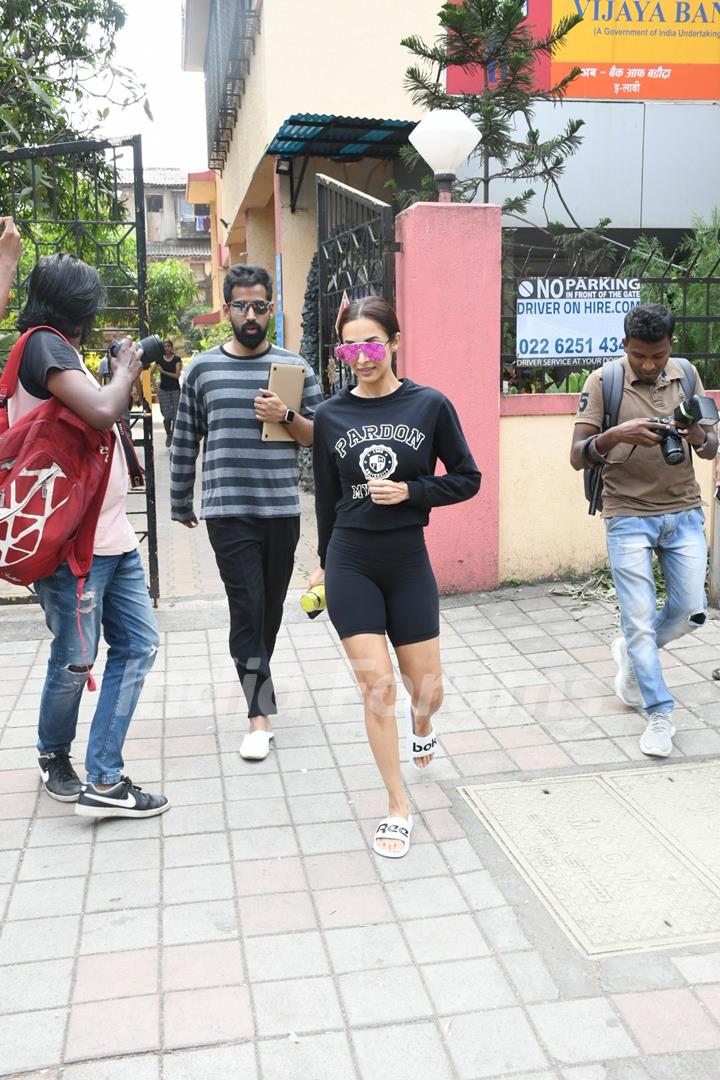 Malaika Arora papped outside her gym