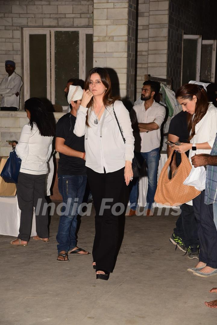 Celebs at the prayer meet of Dabboo Ratnani's deceased mother!