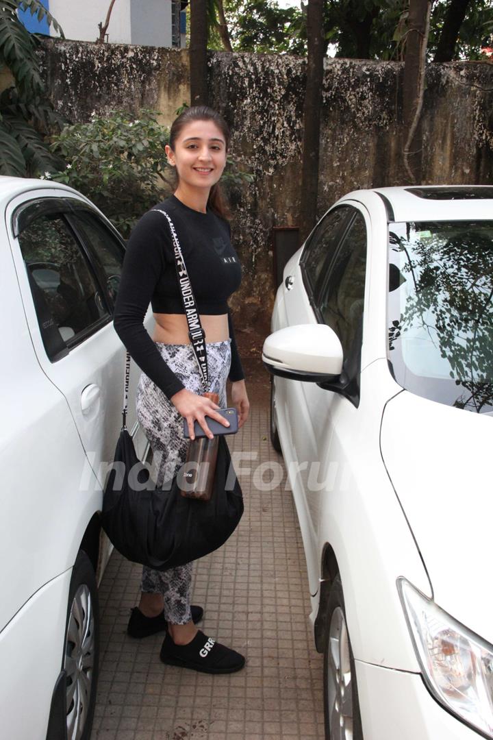 Dhvani Bhanushali spotted around the town