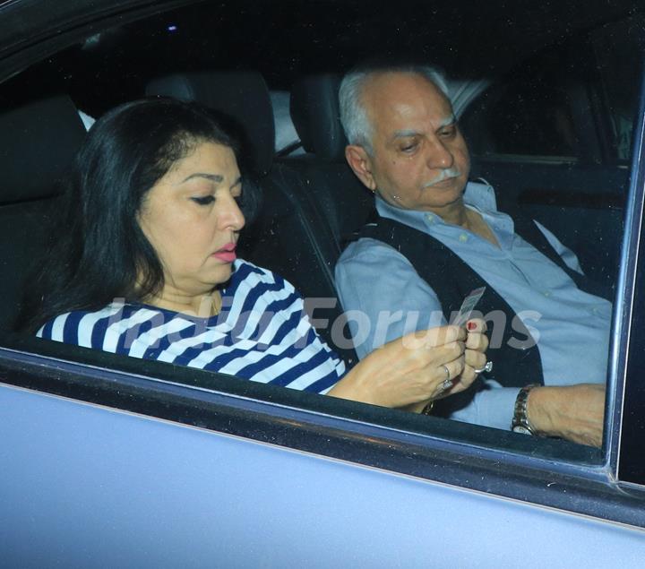 Ramesh Sippy and Kiran Juneja at Pati Patni Aur Woh screening