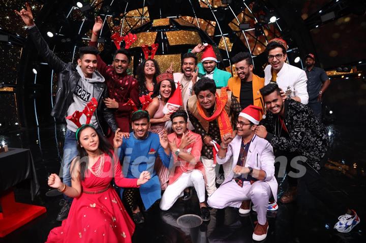 Christmas Celebrations on the sets of Indian Idol 11