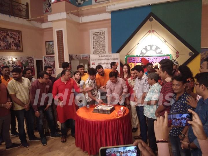 Cake Cutting with the cast of Taarak Mehta Ka Ooltah Chashmah