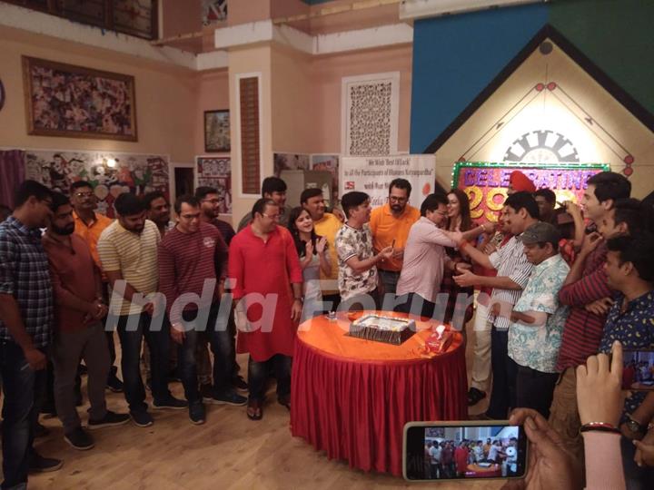 Cake Cutting with the cast of Taarak Mehta Ka Ooltah Chashmah