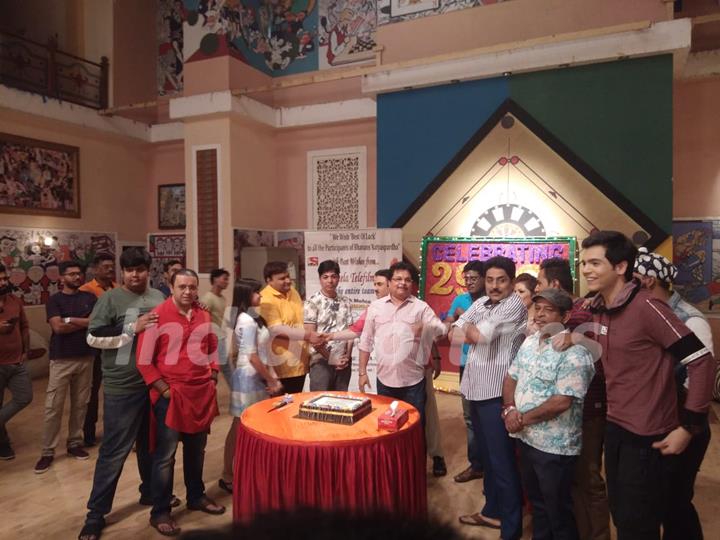 Cake Cutting with the cast of Taarak Mehta Ka Ooltah Chashmah