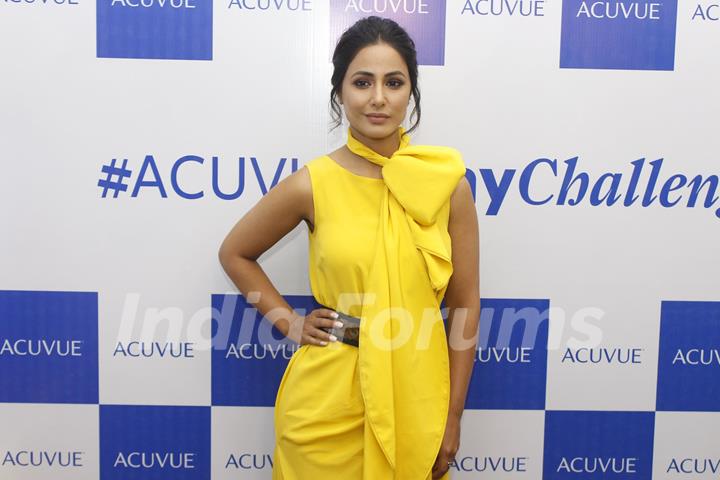 Hina Khan raises awareness on eye health at Turakiah Opticians, Irla, Mumbai