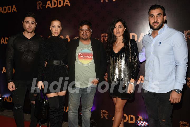 Shakir Shaikh with friends during the launch of R-Adda 