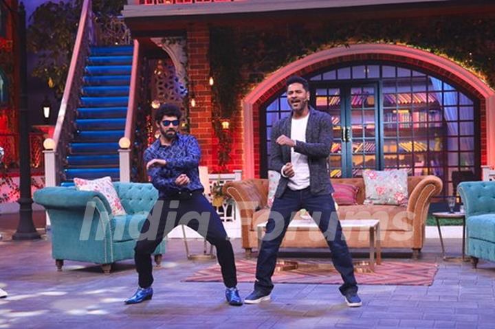 Prabhu Deva on the sets of The Kapil Sharma Show