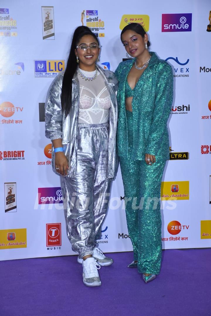Lisa Mishra and Rajakumari snapped at Mirchi Awards 2020