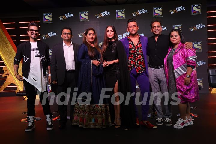 Geeta Kapur, Malaika Arora, Terence Lewis during the launch of India's Best Dancer