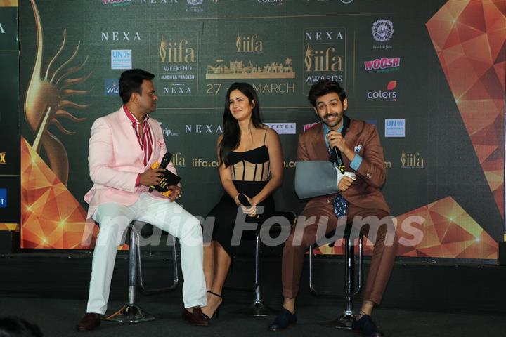 Kartik, Katrina and Dia IIFA Press conference! 