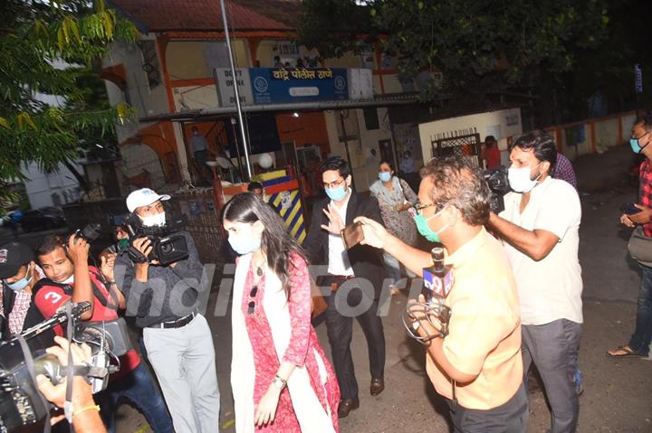 Sanjana Sanghi visits Bandra Police station with her Lawyer!