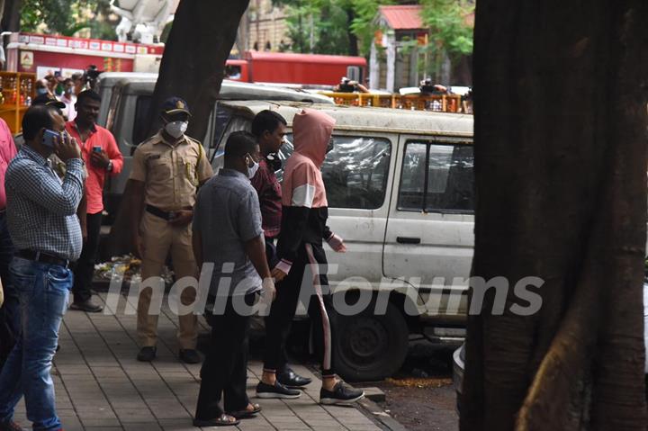 Rhea Chakraborty snapped leaving NCB office post round two of Questioning!