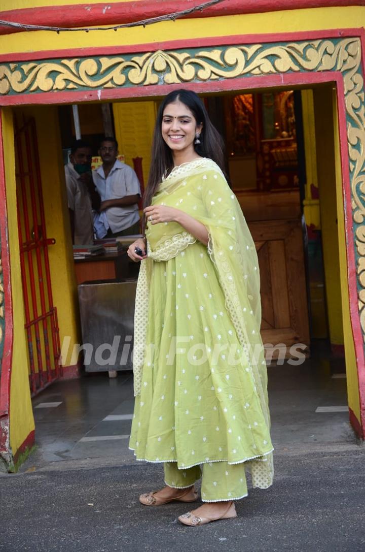 Malavika Mohanan snapped at Juhu