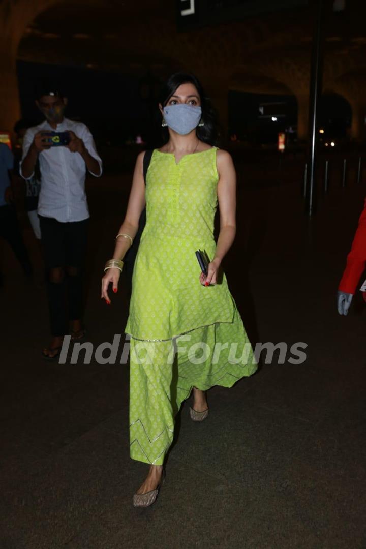 Divya Khosla Kumar snapped at airport