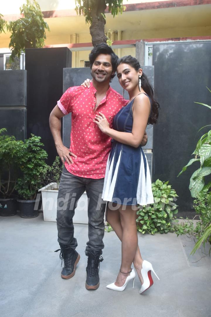 Sara Ali Khan, Varun Dhawan at the promotions of Coolie No. 1