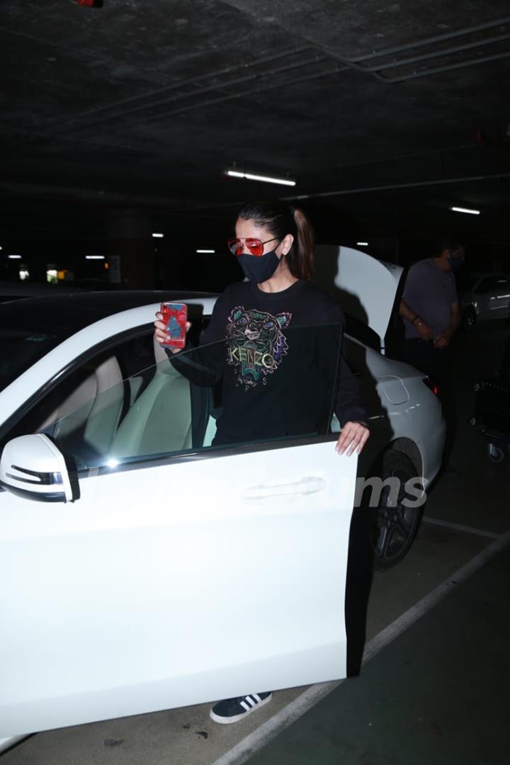 Malvika Raaj snapped at airport