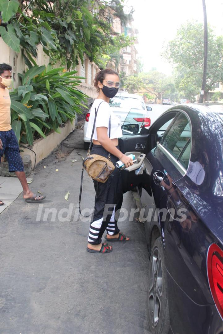 Patralekha snapped outside clinic  in Bandstand