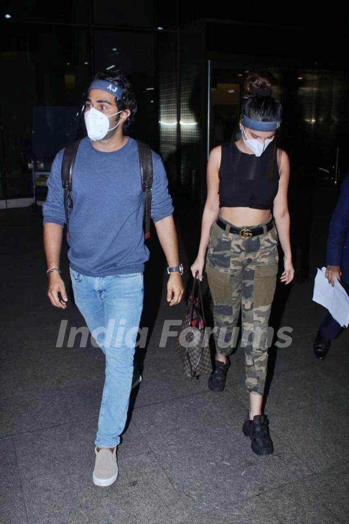 Tara Sutaria and Aadar Jain return from their romantic getaway from Maldives...