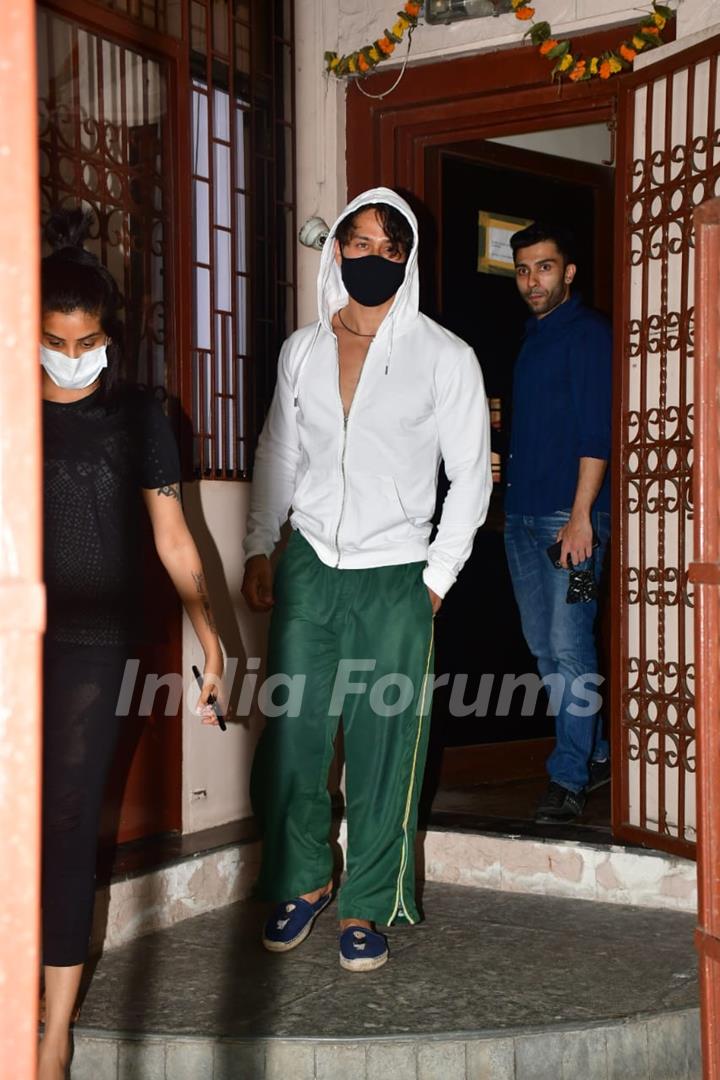 Tiger Shroff snapped at dubbing studio